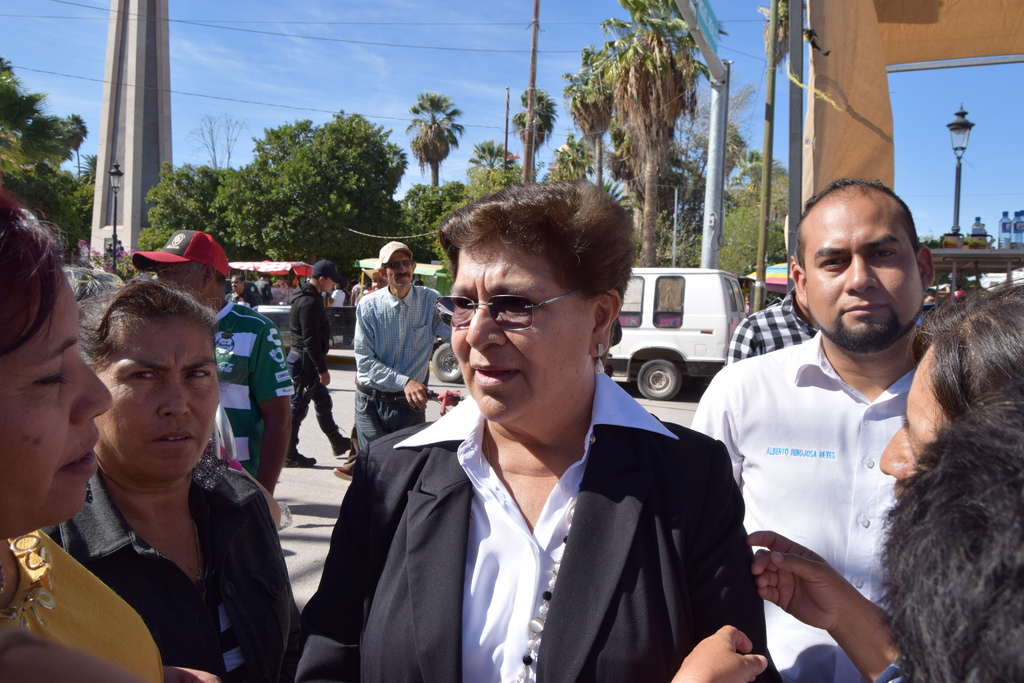 La alcaldesa de San Pedro, Patricia Grado Falcón, aseguró que el recorte los obliga a 'ajustarse el cinturón' en algunos rubros. (EL SIGLO DE TORREÓN / MARY VÁZQUEZ)