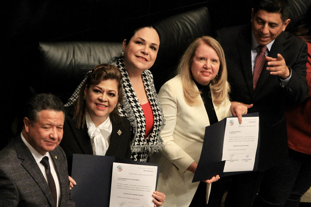 Con el voto en contra del PAN, el Senado avaló como consejeras de la Judicatura Federal a Loretta Ortiz y a Verónica de Gyvés. (EL UNIVERSAL)