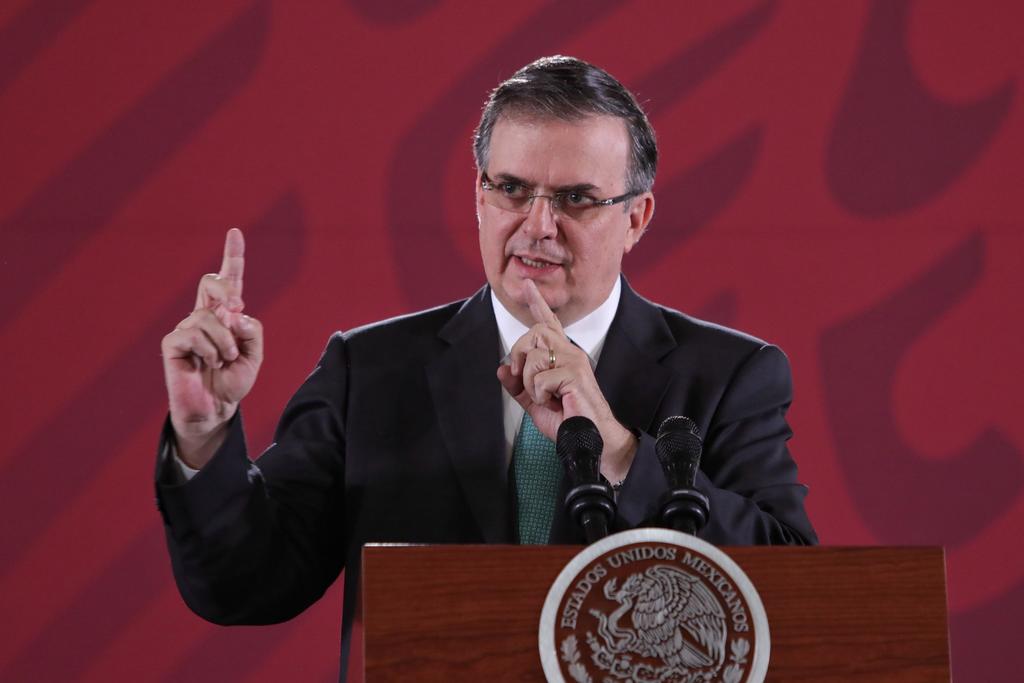 El secretario de Relaciones Exteriores, Marcelo Ebrard Casaubón, señaló  que 'todos los compromisos' que fueron acordados para la aprobación del tratado 'han sido cumplidos' por parte de México. (ARCHIVO)