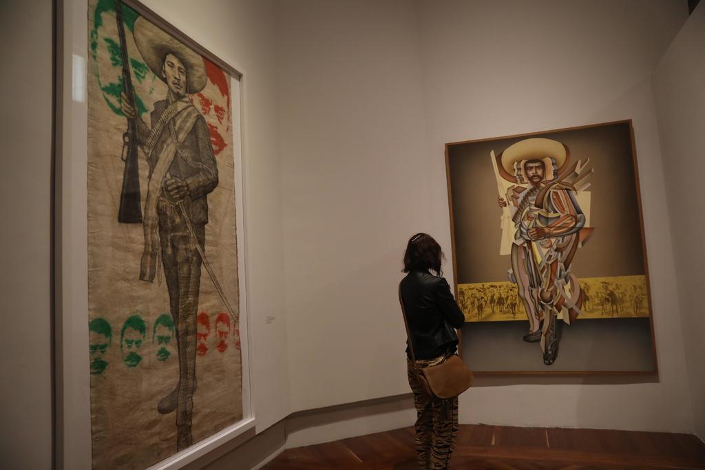 Piezas. La exposición está conformada con más de 140 obras de diferentes artistas que han retratado al revolucionario. (EFE)