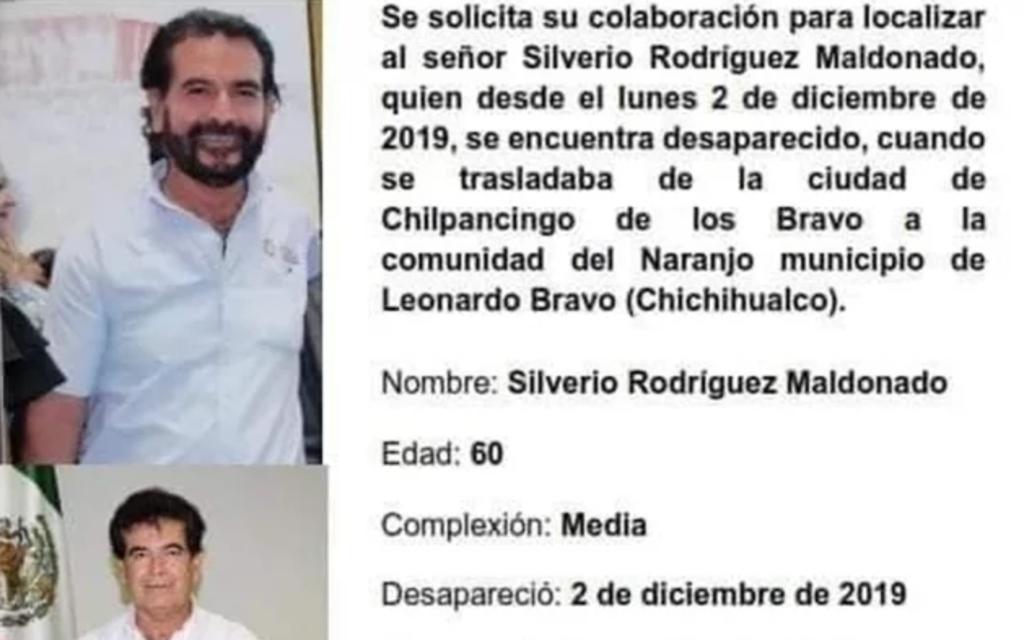 De acuerdo con una ficha difundida en las redes sociales, se informó que el funcionario desapareció desde el 2 de diciembre, cuando se dirigía a la comunidad El Naranjo, en el municipio de Leonardo Bravo. (EL UNIVERSAL)

