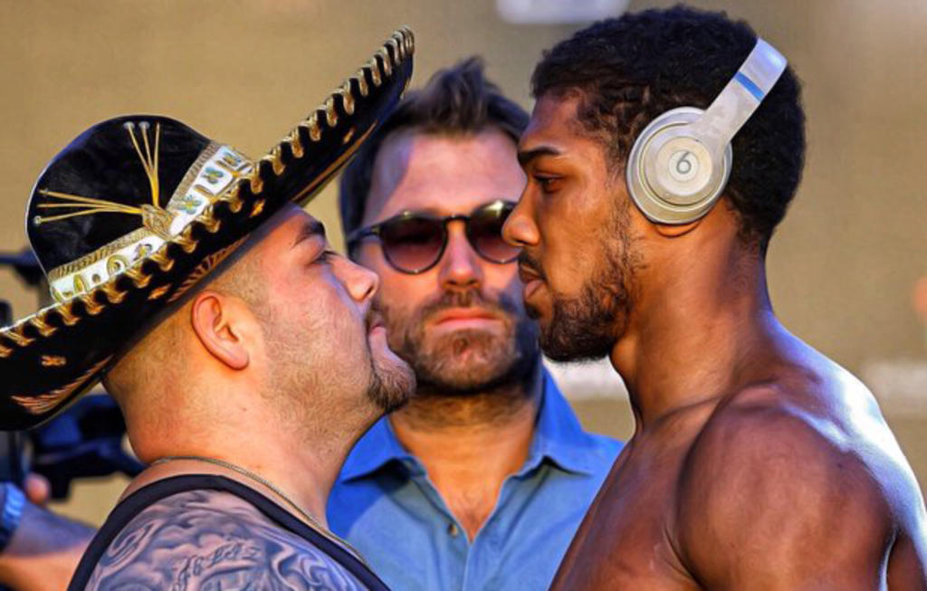 El peleador mexicano Andy Ruiz, llegará a la pelea de revancha frente Anthony Joshua con 20 kilos más que su rival. (CORTESÍA)