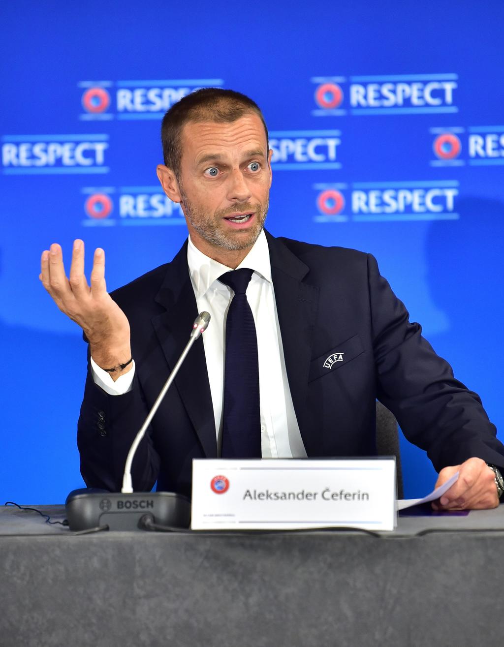 Aleksander Ceferin, presidente de la UEFA. (ARCHIVO)