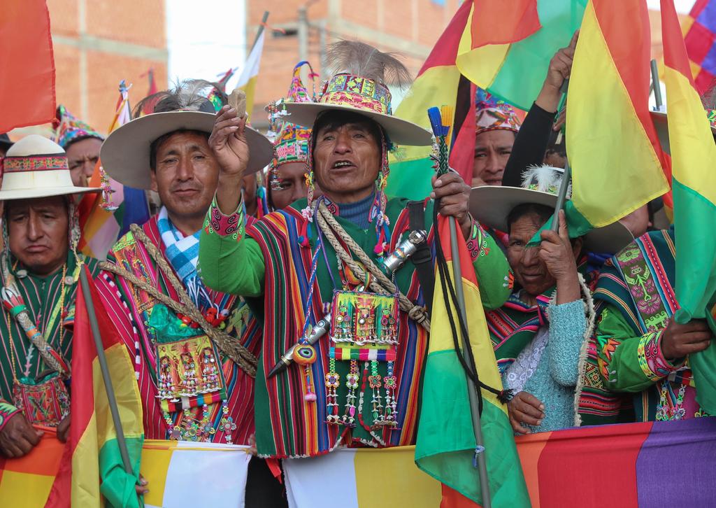 Las vestimentas tradicionales de pueblos indígenas no están vetadas en la Cancillería de Bolivia. (ARCHIVO) 