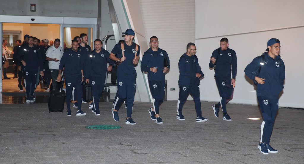 Rayados llegó ayer a Catar para disputar el Mundial de Clubes. (CORTESÍA)