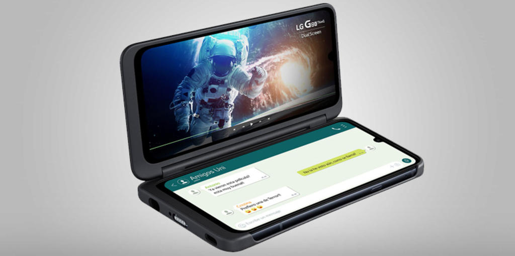 La firma surcoreana LG lanzó G8X THINQ en México, su nuevo smartphone con pantalla dual que competirá en el creciente mercado de los teléfonos plegables. (ARCHIVO) 