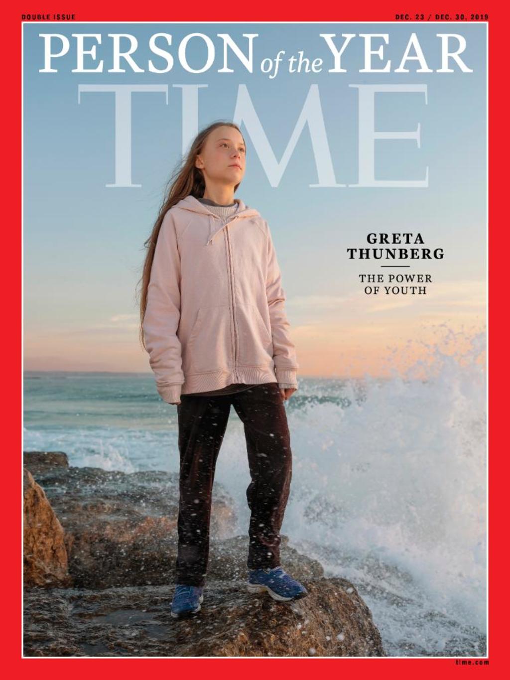 La revista Time nombró 'Persona del Año 2019' a la joven activista por el clima Greta Thunberg. (ESPECIAL)