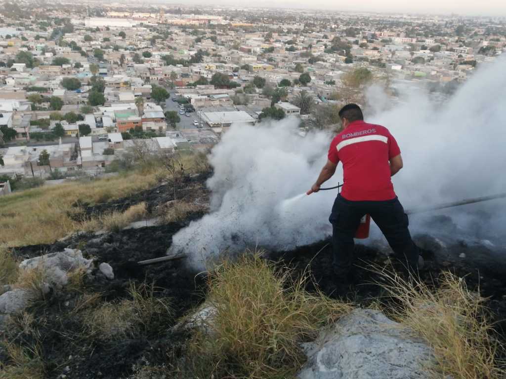 El personal del departamento de Bomberos de la ciudad de Gómez Palacio acudió a sofocar el fuego.