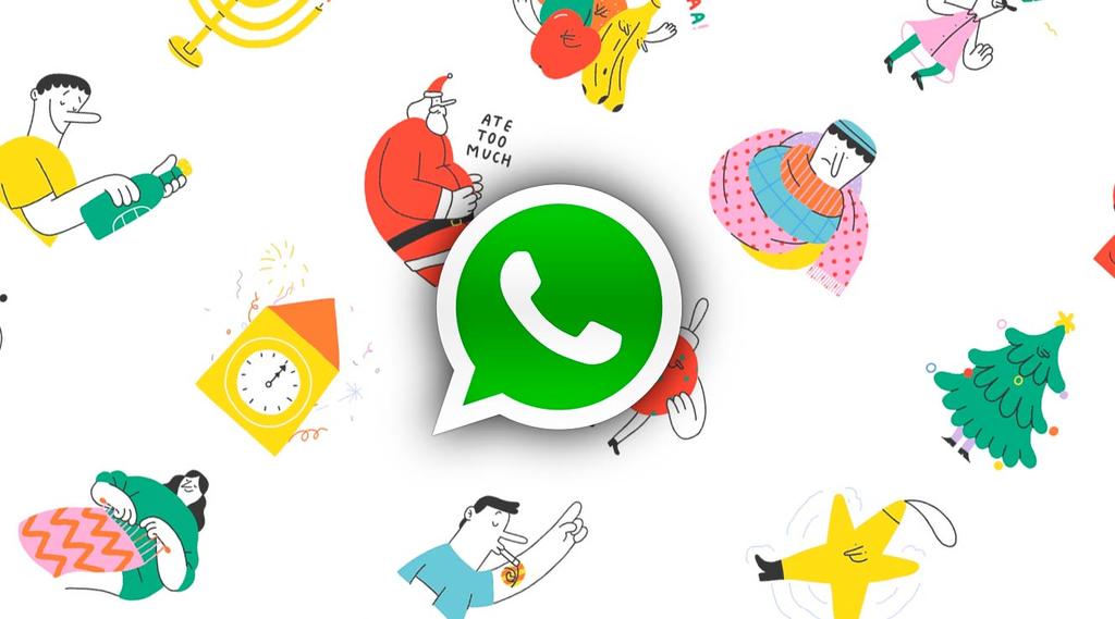 WhatsApp ofrece la posibilidad de desear felices fiestas a nuestros contactos con atractivos stickers.  