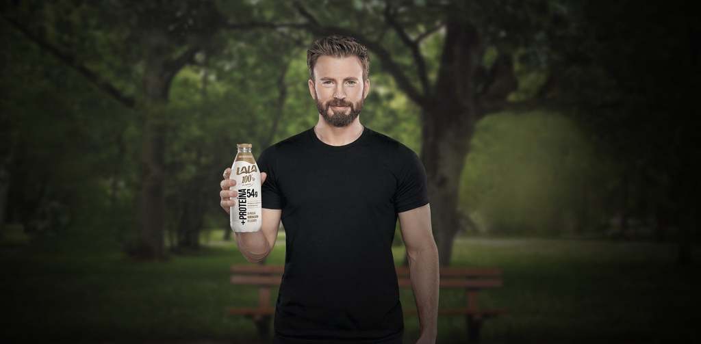 Chris Evans. El actor estadounidense participó hace algunos meses en el promocional de una marca de leche lagunera. (ESPECIAL) 