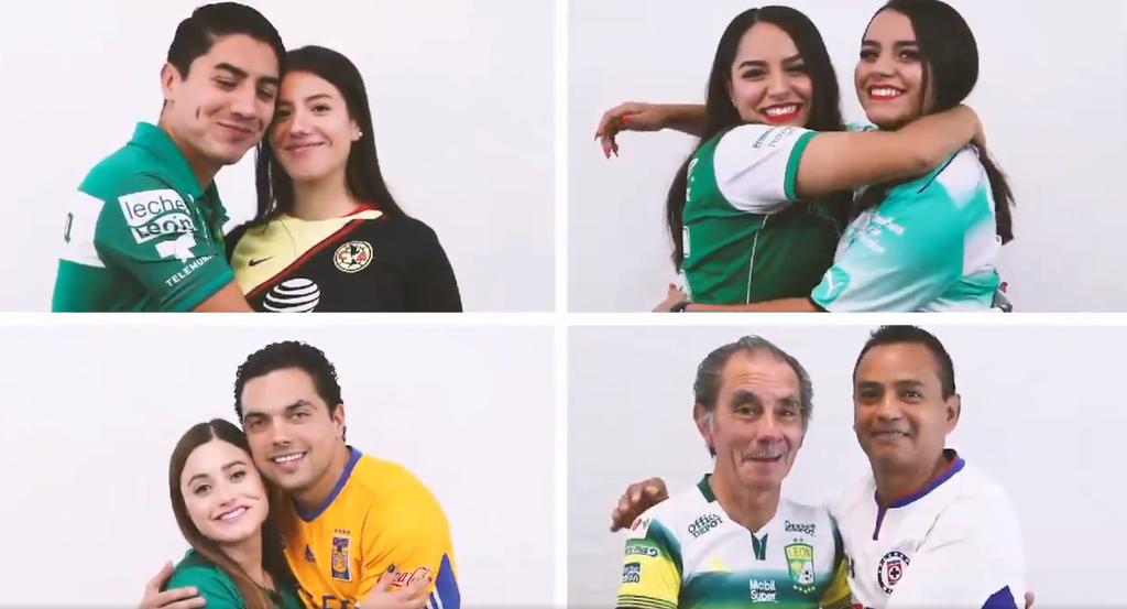En el video aparecen aficionados con playeras de diferentes equipos de la Liga MX. (ESPECIAL)
