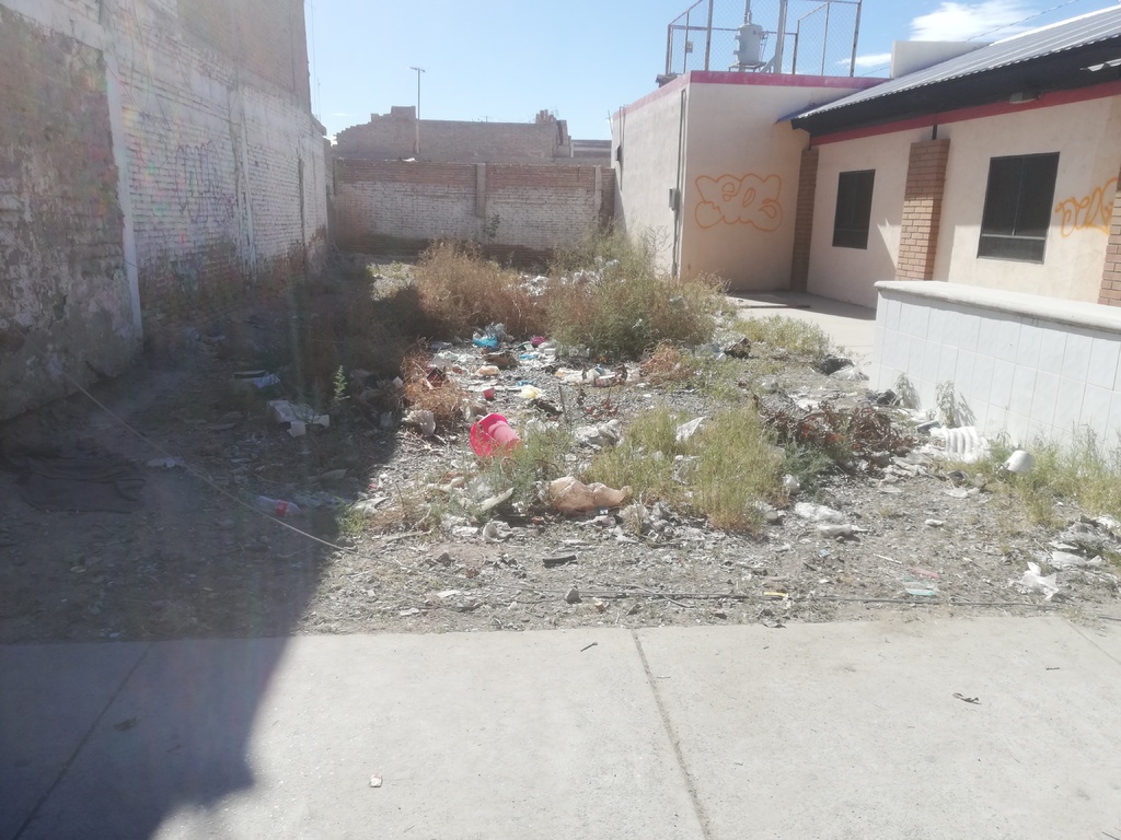 Son diversos los lotes baldíos que se ubican en la colonia Francisco Villa que acumulan basura. (BEATRIZ A. SILVA)