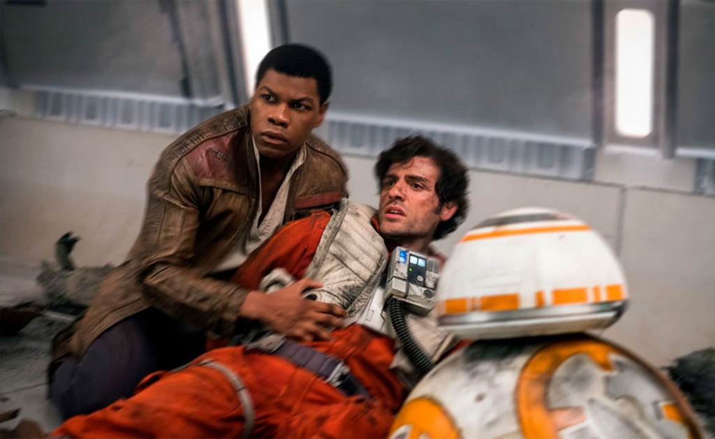 Actores. John Boyega y Oscar Isaac dan vida a 'Finn' y 'Poe Dameron' en las últimas cintas de Star Wars. (ESPECIAL) 