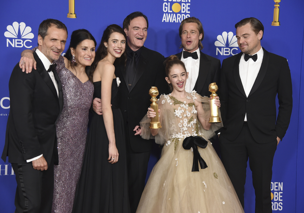 Nominada. Once Upon a Time ... in Hollywood ganó los Globos de Oro a la mejor película de comedia o musical y mejor guion. (AP)