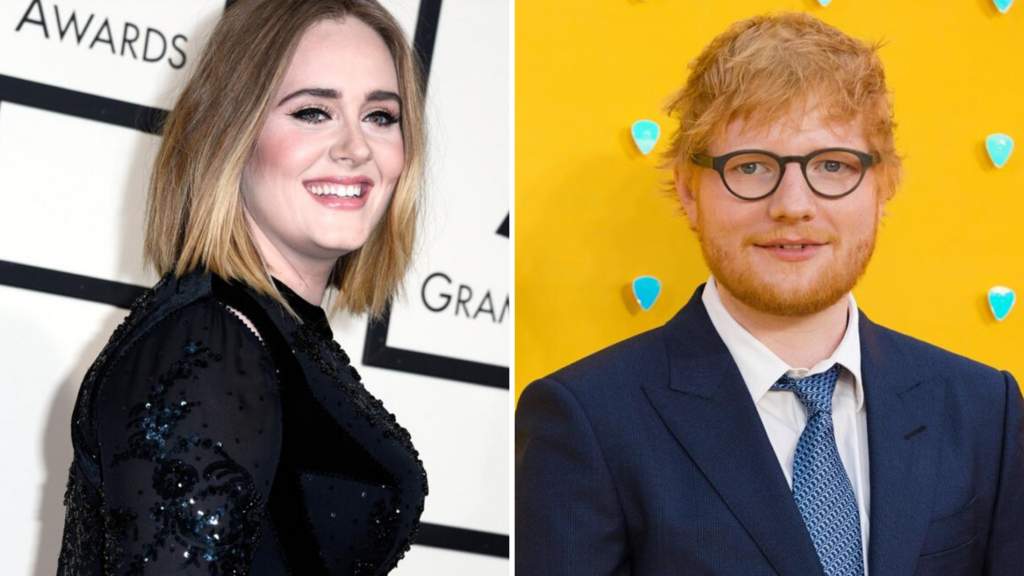 Los número uno. Adele y Ed Sheeran, los artistas de mayor éxito comercial en la última década, según el portal Media Traffic. (ARCHIVO) 