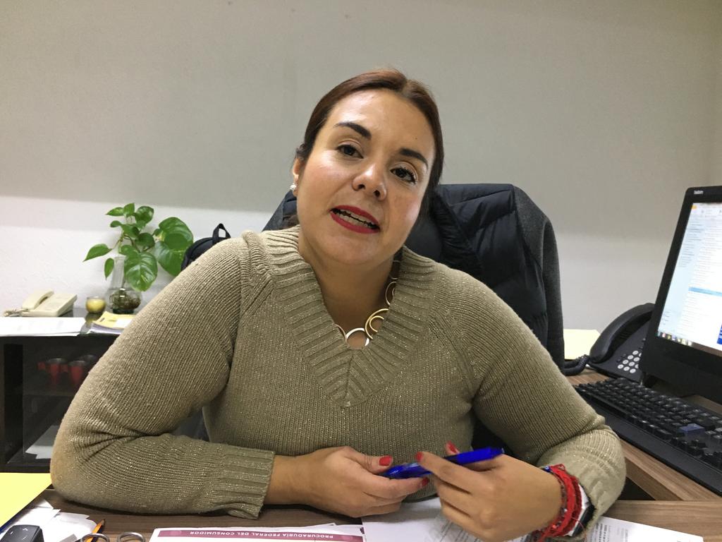 Gabriela Vela del Río, encargada de despacho en la Profeco, subdelegación Torreón. (EL SIGLO DE TORREÓN)