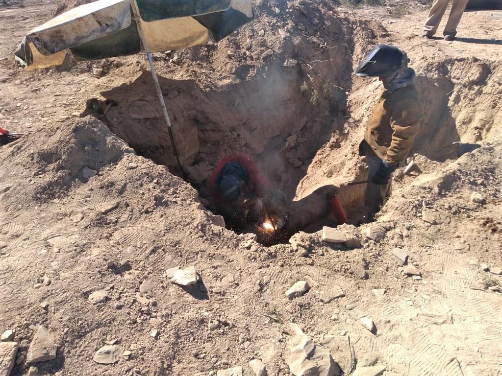 Una válvula para extracción de combustible fue encontrada en el gasoducto de Pemex la tarde de este martes en el ejido Acatita de Baján en el municipio de Castaños. (EL SIGLO DE TORREÓN)