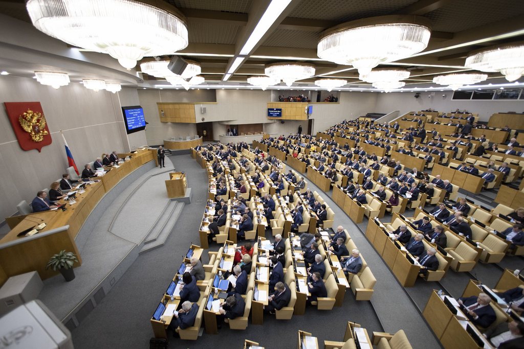 La Duma aprobó una ley sobre una votación nacional, pero se desconoce si será vinculante. (AP) 