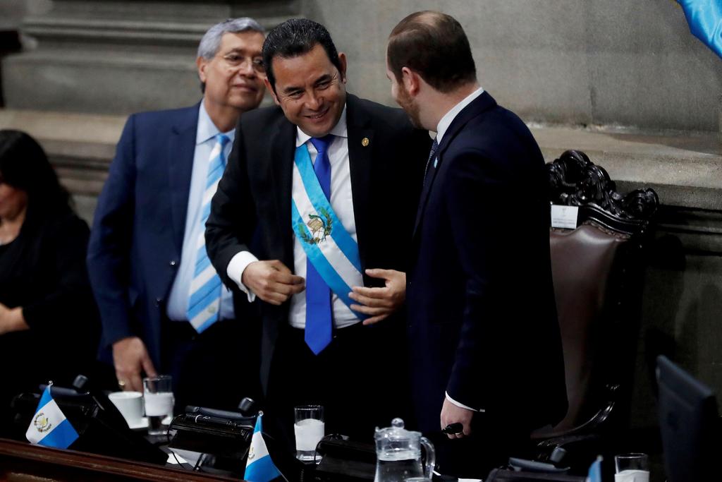 La corrupción repuntó durante el Gobierno del presidente Jimmy Morales Cabrera (c). (ARCHIVO) 