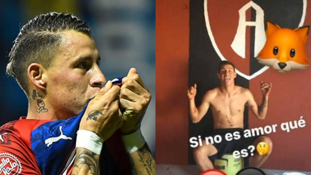 La publicación de Chivas causó la molestia para algunos aficionados del exequipo del futbolista de 22 años, Atlas. (ESPECIAL)