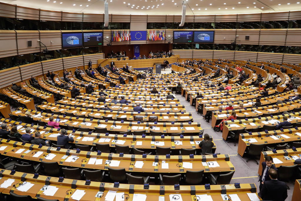 El pleno del Parlamento Europeo (PE) aprobó este miércoles por 621 votos a favor, 49 en contra y 13 abstenciones el acuerdo de retirada del Reino Unido de la Unión Europea. (EFE)