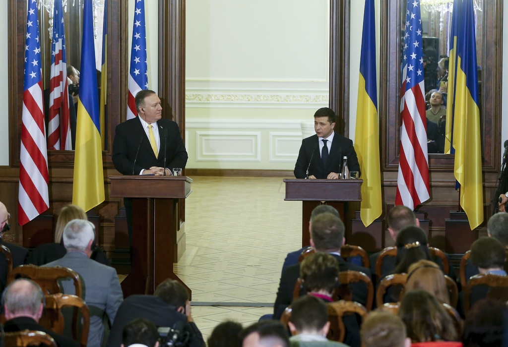 Pompeo es el funcionario de mayor rango del Gobierno de EUA que se reúne con el presidente ucraniano.