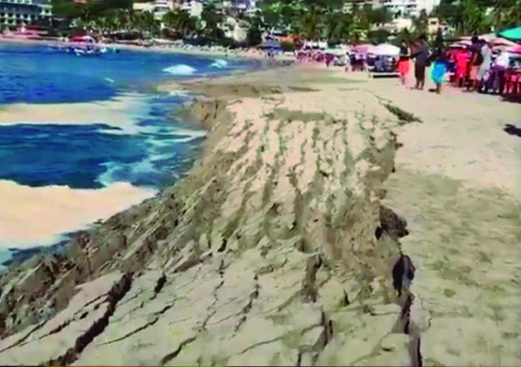 VIRAL: Difunden video de la 'desaparición' de playa en Puerto Escondido