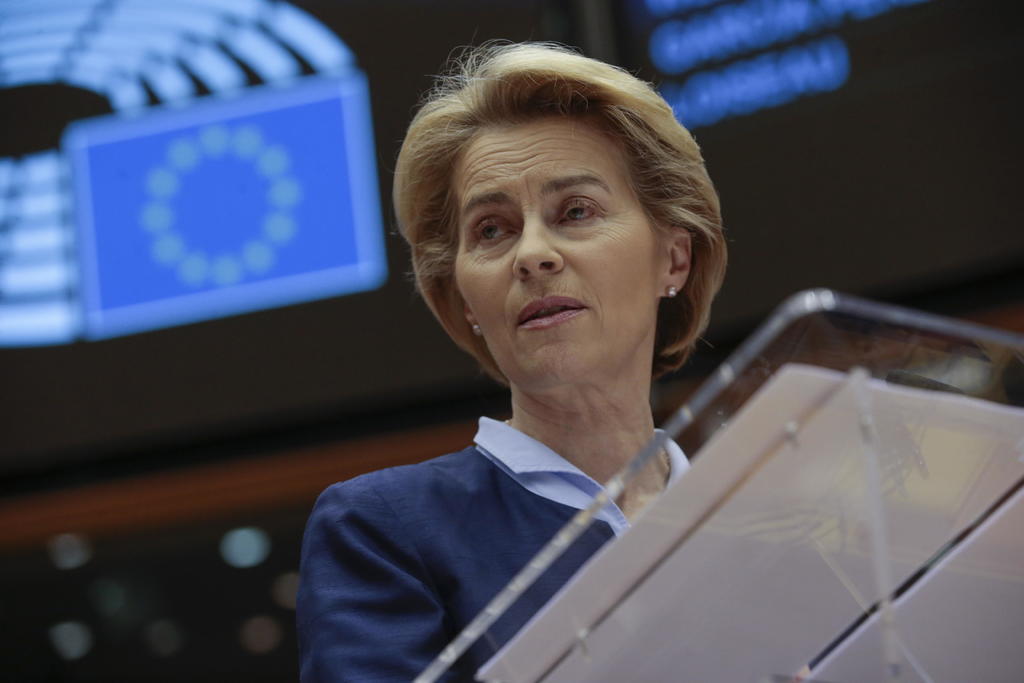 La presidenta de la Comisión Europea, Ursula von der Leyen, dijo el miércoles que la propuesta era un 'buen mensaje' para Macedonia del Norte y Albania. (ARCHIVO) 