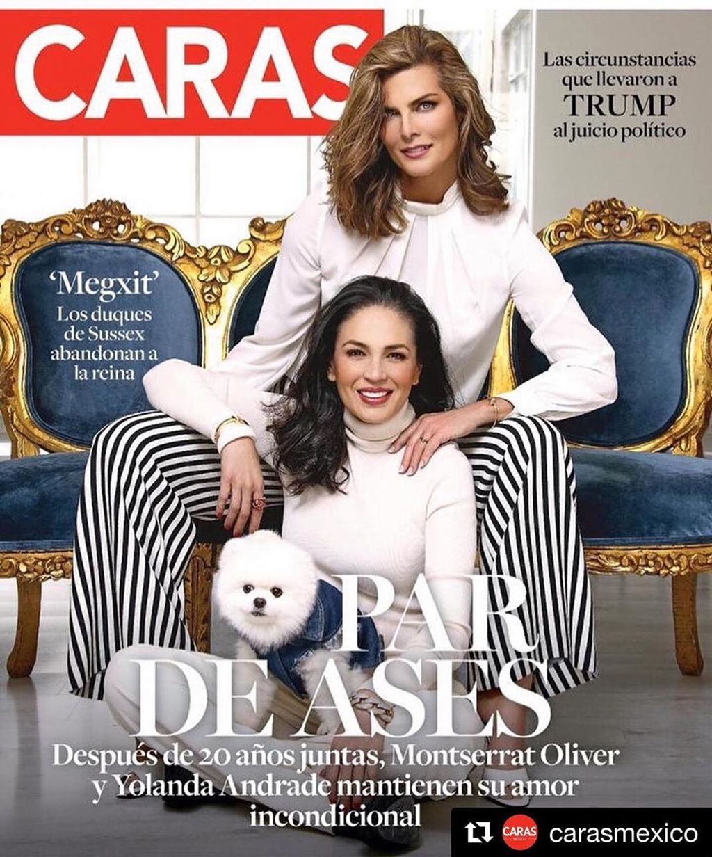 Juntas. Las conductoras Montserrat Oliver y Yolanda Andrade, aparecen en la portada de una revista de circulación nacional. (ESPECIAL) 