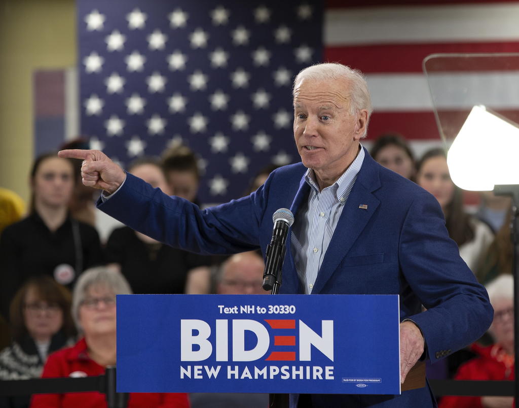 Biden lidera las encuestas para los caucus de su partido en Nevada, que se celebrarán el próximo 22 de febrero, con un 21 % de la intención de voto y una ventaja de 3.5 puntos sobre el senador Bernie Sanders. (EFE)