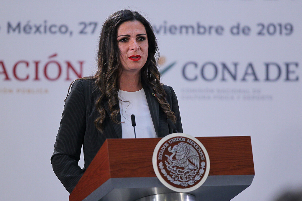 Ana Gabriela Guevara, titular de la Conade.