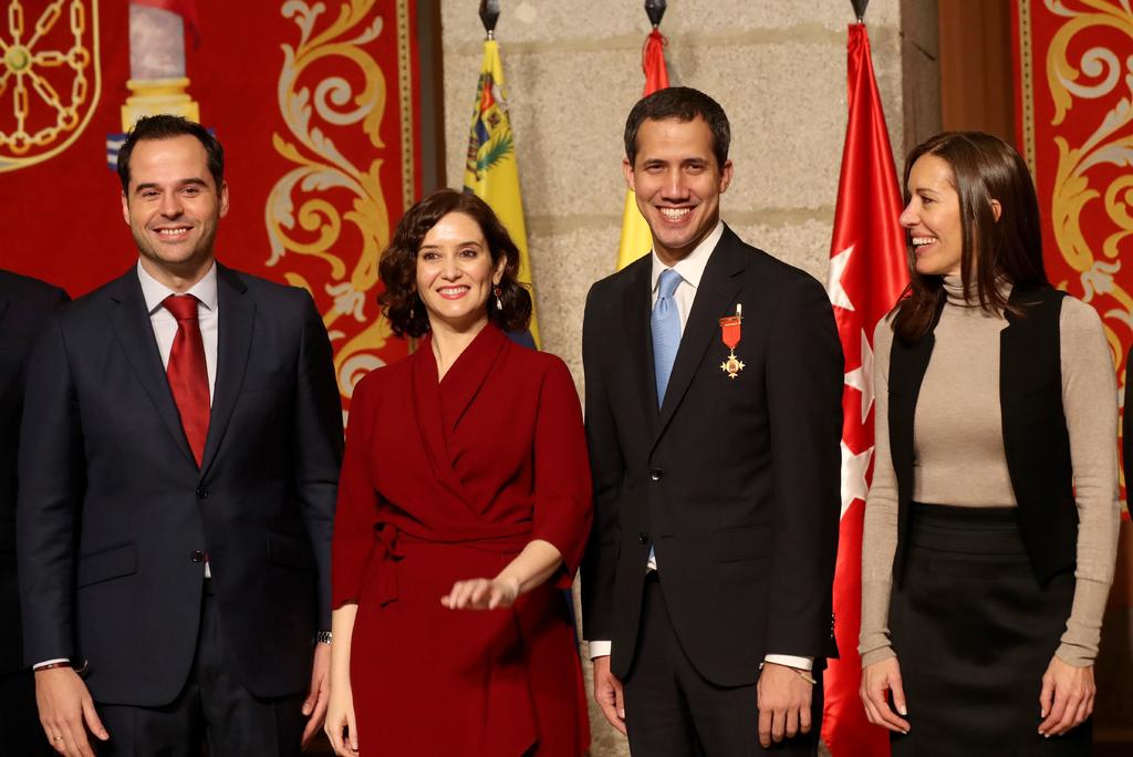 En enero de 2020, Guaidó fue recibido en la sede del Gobierno de la Comunidad de Madrid. (EFE)