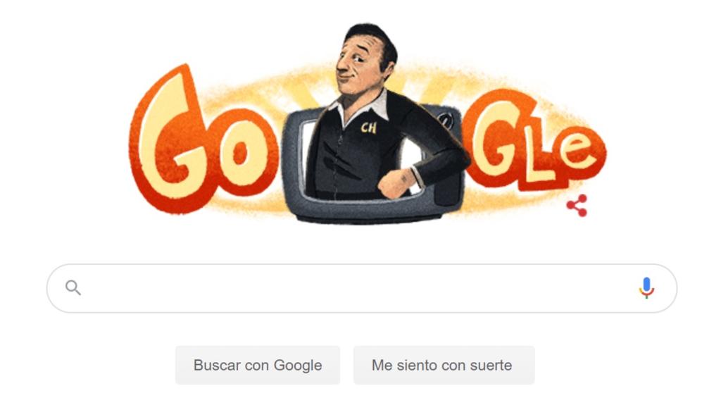 El buscador más famoso de la red conmemora al popular comediante mexicano (CAPTURA) 