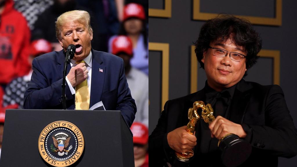  Donald Trump criticó a los premios Óscar por entregar el galardón de Mejor Película a una cinta de Corea del Sur, Parásitos. (ARCHIVO)