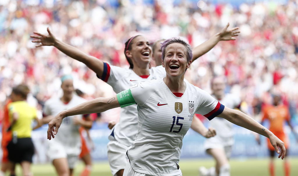 La selección femenil de futbol de Estados Unidos derrotó a Holanda para ganar el título mundial en julio de 2019. (ARCHIVO)