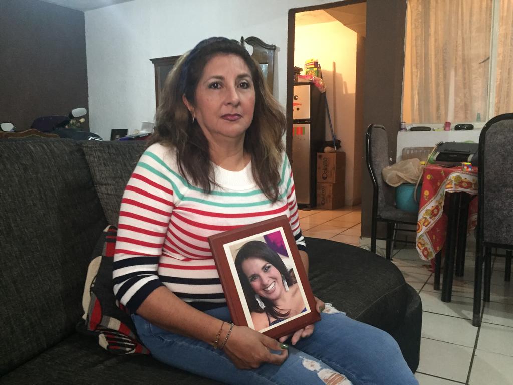 María Elena de la Fuente Cepeda pide justicia contra el homicida de su hija Cecilia Eguía. (GUADALUPE MIRANDA)