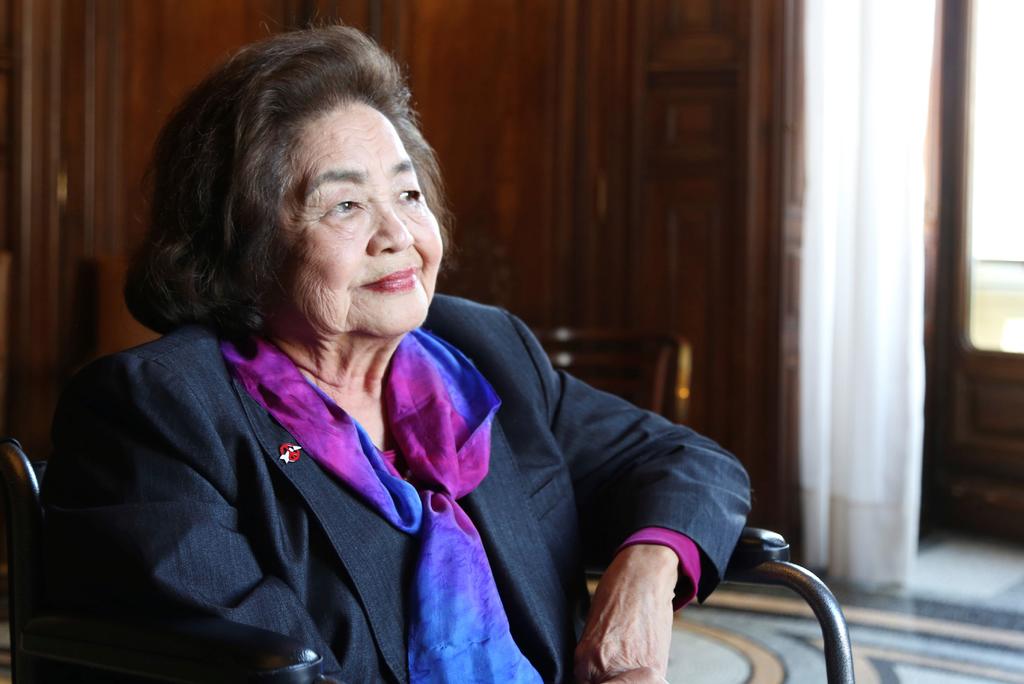 Setsuko Thurlow sobrevivió en 1945 a la bomba atómica que Estados Unidos lanzó en su ciudad, Hiroshima, y desde entonces no ha parado de contar su experiencia. (EFE) 