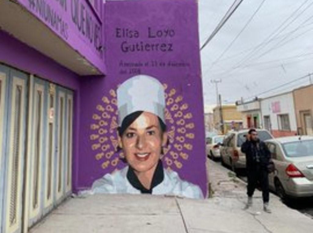 El mural se ubica en la capital de Coahuila, domicilio de Jacqueline Campbell. (ARCHIVO)