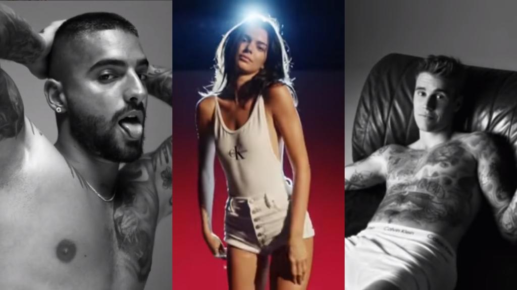 Maluma, Kendall Jenner y Justin Bieber han encendido las redes sociales al aparecer juntos en una nueva campaña. (ESPECIAL)