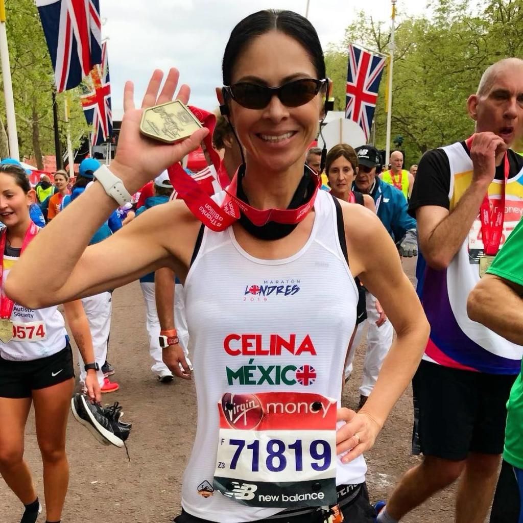 Celina del Villar ha corrido varios maratones.