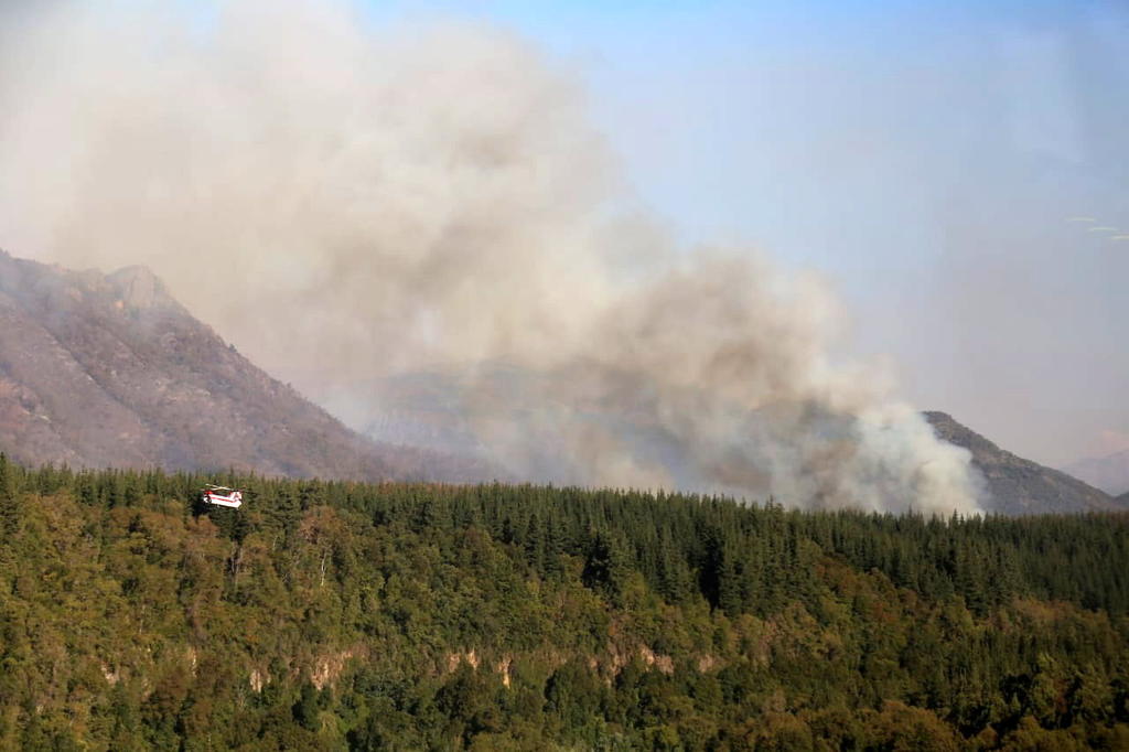 El incendio forestal declarado hace casi un mes en el sur de Chile, calificado por las autoridades como “uno de los más grandes en la historia del país”, ha consumido 11,500 hectáreas. (ARCHIVO) 