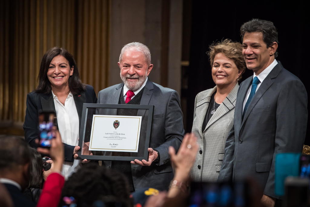 El expresidente de Brasil Luiz Inazio Lula da Silva fue nombrado este lunes ciudadano de honor de París. (EFE) 