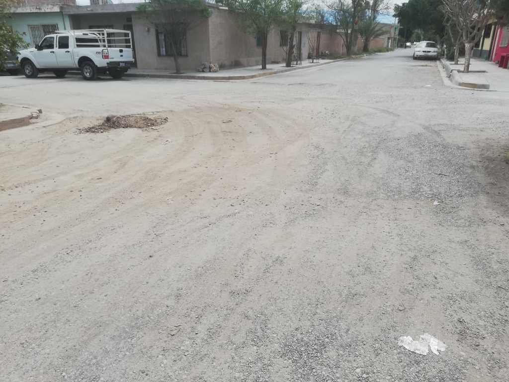 Señalan baches en el pavimento en la colonia Ampliación Nogales de Ciudad Lerdo. (EL SIGLO DE TORREÒN / BEATRIZ SILVA)