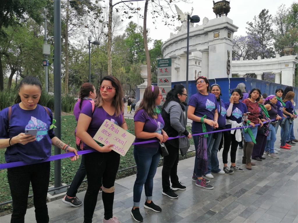 Esta actividad se programó previo al Día Internacional de la Mujer, que se celebra el 8 de marzo, para el cual se tienen previstas marchas y movilizaciones desde distintos puntos de la Ciudad de México y el país. (ESPECIAL)
