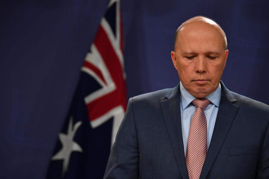  El ministro de Interior de Australia, Peter Dutton, confirmó este viernes que está infectado por el nuevo coronavirus, lo que le convierte en el primer miembro del gobierno australiano en contraer la enfermedad. (ARCHIVO)