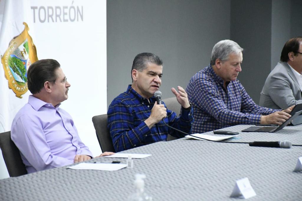 Esta tarde se celebró en el Centro de Convenciones de Torreón, la reunión entre el gobernador de Coahuila, Miguel Ángel Riquelme Solís y el gobernador de Durango, José Rosas Aispuro. (EL SIGLO DE TORREÓN)