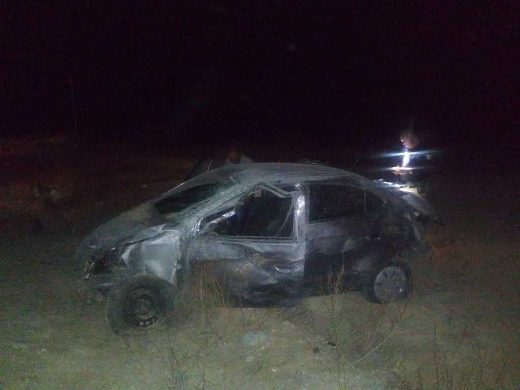 El accidente se registró en la carretera estatal Viesca-Parras. (EL SIGLO DE TORREÓN)