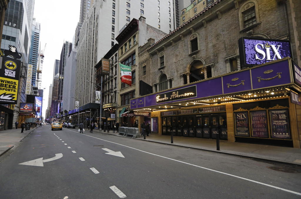 Por pandemia. Los productores de Broadway extendieron la suspensión de todos los espectáculos. (EFE)