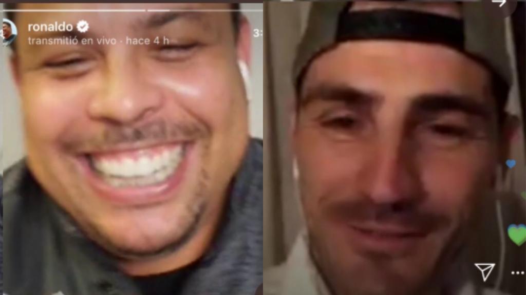 Ronaldo reunió en una videollamada a sus excompañeros 'Galácticos', aquel equipo de grandes figuras que se formó en el Real Madrid. (ESPECIAL)