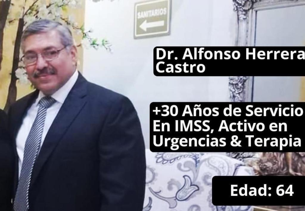 En su cuenta de Facebook, Poncho Herrera, hijo del conocido médico Eduardo Alfonso Herrera Castro, de 64 años de edad, compartió cómo su padre se contagió de coronavirus en la unidad hospitalaria número 7 del IMSS de Monclova. (ESPECIAL)